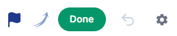 Flag icon on a task